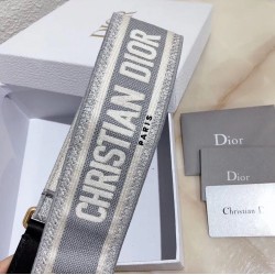 Dior Grey Christian Dior Shoulder Strap CDBS2248