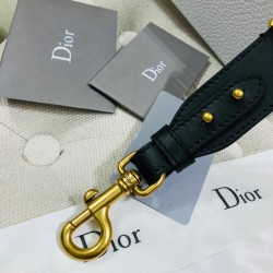 Dior Grey Embroidery Adjustable Shoulder Strap CDBS2250