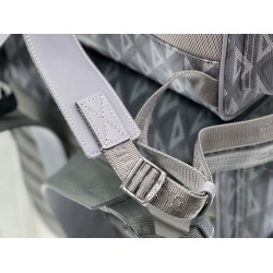 Dior Hit the Road Backpack In Gray CD Diamond Canvas CDBS2251