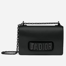 Dior J'Adior Flap Bag In Black Ultra Matte Calfskin CDBS2254