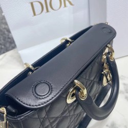 Dior Lady D-Joy Bag In Black Cannage Lambskin CDBS2304