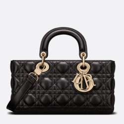 Dior Lady D-Joy Bag In Black Cannage Lambskin CDBS2304