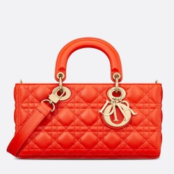 Dior Lady D-Joy Bag In Orange Cannage Lambskin CDBS2308