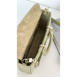 Dior Lady D-Joy Medium Bag In Ethereal Green Cannage Lambskin CDBS2315