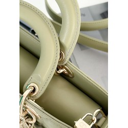 Dior Lady D-Joy Medium Bag In Ethereal Green Cannage Lambskin CDBS2315