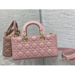 Dior Lady D-Joy Medium Bag In Peony Pink Cannage Lambskin CDBS2317