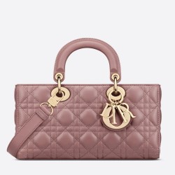 Dior Lady D-Joy Medium Bag In Peony Pink Cannage Lambskin CDBS2317