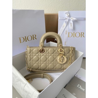 Dior Lady D-Joy Medium Bag In Sand Cannage Lambskin CDBS2318