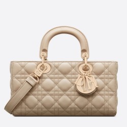 Dior Lady D-Joy Medium Bag In Sand Cannage Lambskin CDBS2318