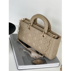 Dior Lady D-Joy Medium Bag In Sand Cannage Lambskin CDBS2319