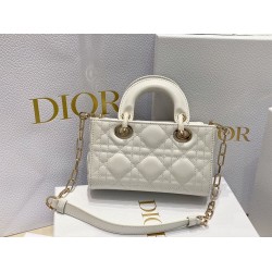 Dior Lady D-Joy Micro Bag In White Cannage Lambskin CDBS2322