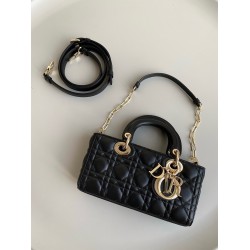 Dior Lady D-Joy Small Bag In Black Cannage Lambskin CDBS2323