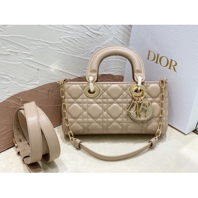 Dior Lady D-Joy Small Bag In Hazelnut Cannage Lambskin CDBS2326