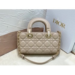 Dior Lady D-Joy Small Bag In Hazelnut Cannage Lambskin CDBS2326