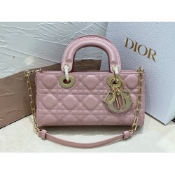 Dior Lady D-Joy Small Bag In Peony Pink Cannage Lambskin CDBS2327