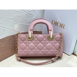 Dior Lady D-Joy Small Bag In Peony Pink Cannage Lambskin CDBS2327