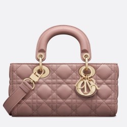 Dior Lady D-Joy Small Bag In Peony Pink Cannage Lambskin CDBS2327