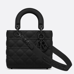 Dior Lady Dior My ABCDior Bag In Black Ultra Matte Calfskin CDBS2288