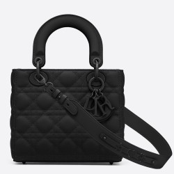 Dior Lady Dior My ABCDior Bag In Black Ultramatte Calfskin CDBS2287