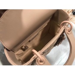 Dior Lady Dior My ABCDior Bag In Blush Ultramatte Calfskin CDBS2290