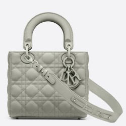 Dior Lady Dior My ABCDior Bag In Gray Ultramatte Calfskin CDBS2292