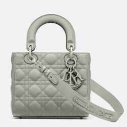 Dior Lady Dior My ABCDior Bag In Grey Ultramatte Calfskin CDBS2293