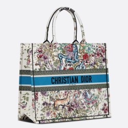 Dior Large Book Tote In Latte D-Constellation Embroidery CDBS2373