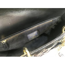 Dior Large Lady Dior Bag In Black Cannage Lambskin CDBS2383