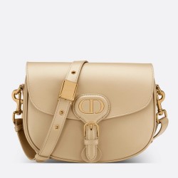 Dior Medium Bobby Bag In Beige Calfskin CDBS2408