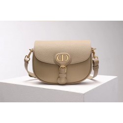 Dior Medium Bobby Bag In Beige Grained Calfskin CDBS2409