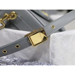 Dior Medium Bobby Bag In Grey Calfskin CDBS2416