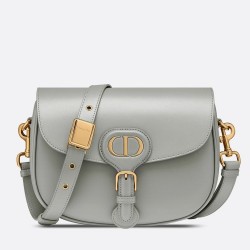 Dior Medium Bobby Bag In Grey Calfskin CDBS2416