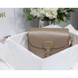 Dior Medium Bobby Bag In Warm Taupe Calfskin CDBS2418