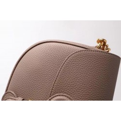 Dior Medium Bobby Bag In Warm Taupe Grained Calfskin CDBS2419