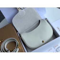 Dior Medium Bobby Bag In White Calfskin CDBS2420