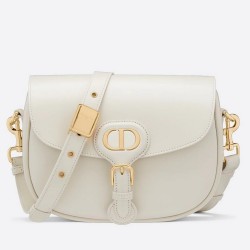 Dior Medium Bobby Bag In White Calfskin CDBS2420