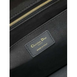 Dior Medium Book Tote Bag With Strap in Blue Dior Oblique Canvas CDBS2468