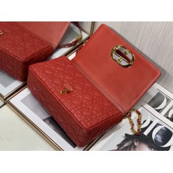 Dior Medium Dioramour Caro Red Bag With Heart Motif CDBS2482