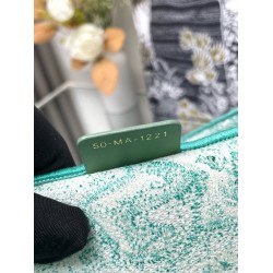 Dior Medium Dioriviera Book Tote in Aquamarina Toile de Jouy Embroidery CDBS2485