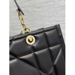 Dior Medium Essential Tote Bag In Black Archicannage Calfskin CDBS2488