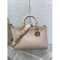 Dior Medium Lady D-Sire My ABCDior Bag in Beige Bull Leather CDBS2575