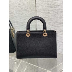 Dior Medium Lady D-Sire My ABCDior Bag in Black Bull Leather CDBS2576