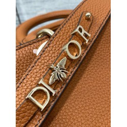 Dior Medium Lady D-Sire My ABCDior Bag in Brown Bull Leather CDBS2578