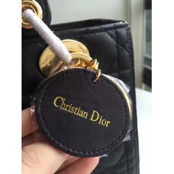 Dior Medium Lady Dior Bag In Black Lambskin CDBS2492