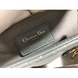 Dior Medium Lady Dior Bag In Grey Cannage Lambskin CDBS2499