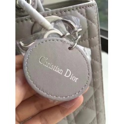 Dior Medium Lady Dior Bag In Grey Lambskin CDBS2500