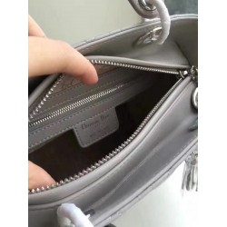 Dior Medium Lady Dior Bag In Grey Lambskin CDBS2500