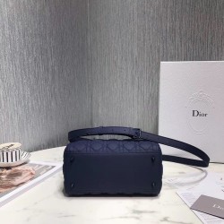 Dior Medium Lady Dior Bag In Indigo Blue Ultra Matte Calfskin CDBS2504