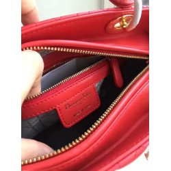 Dior Medium Lady Dior Bag In Red Lambskin CDBS2510