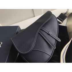 Dior Men's Saddle Belt Bag In Navy Grained Calfskin CDBS2586